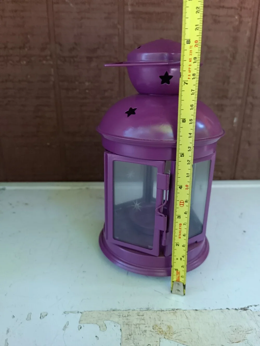 IKEA lantern Purple